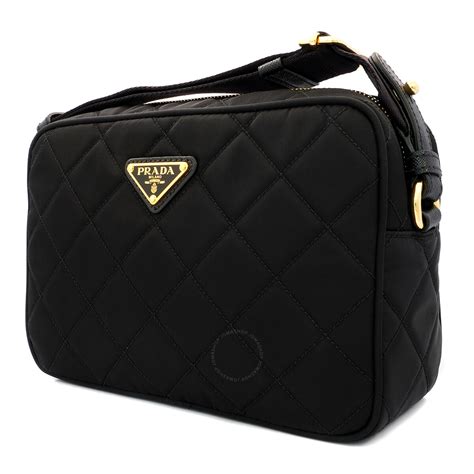 prada quilted camera bag white|Prada camera bag nylon.